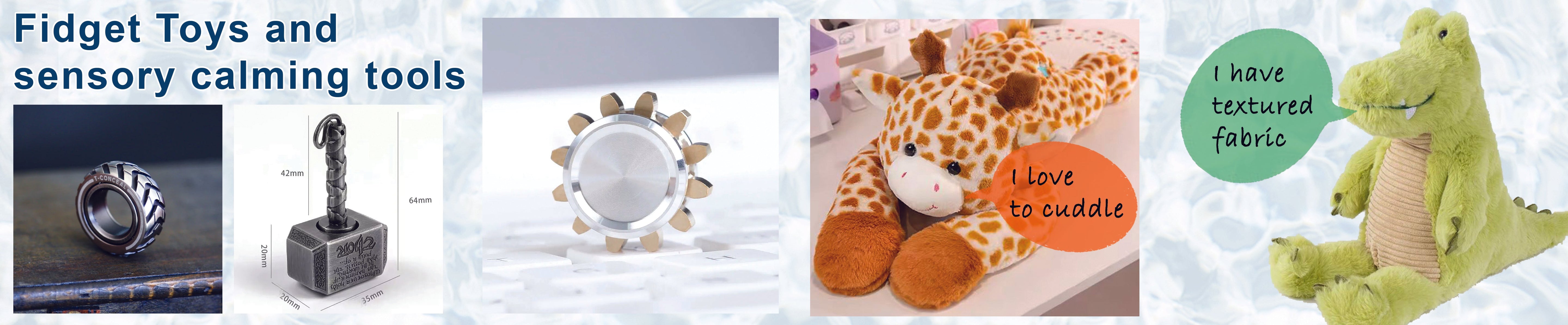 Metal fidget wheel with ratchet action