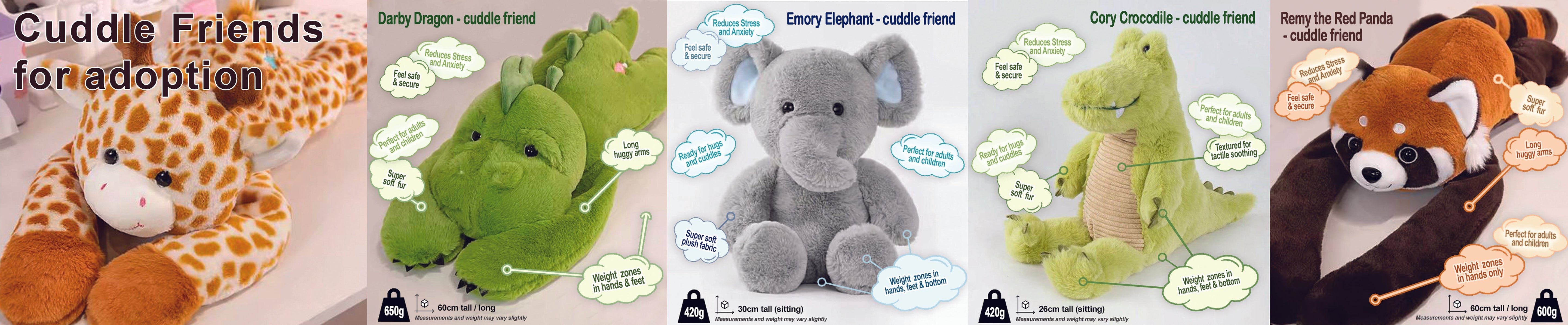 Cuddle Therapy - weighted and sleep friends