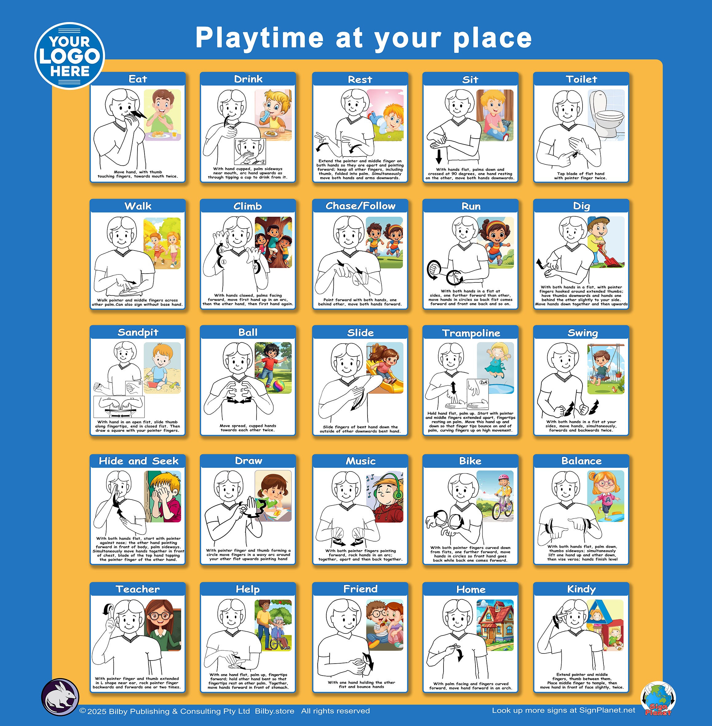 Inclusive Sign Language based Playground Signs