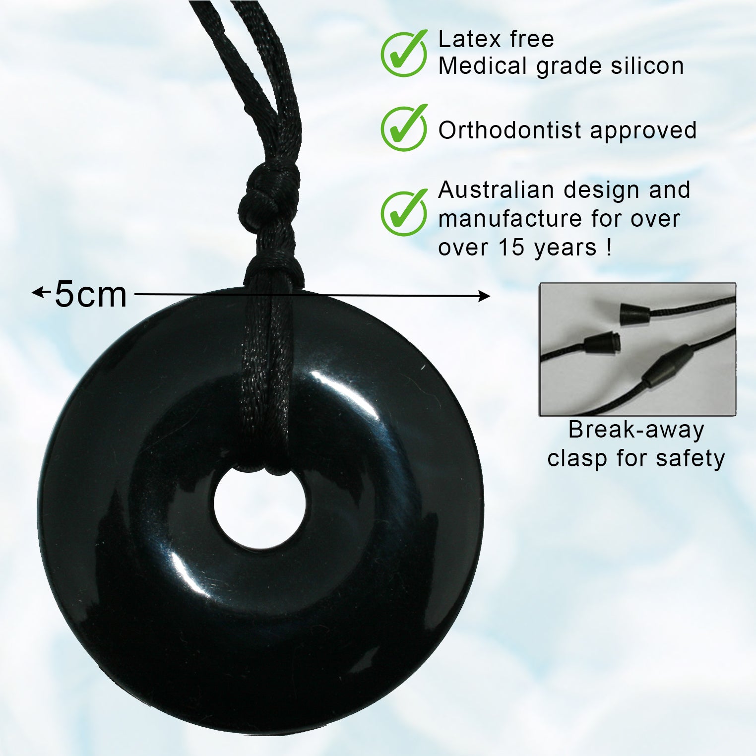 Chew Necklace sensory tool for oral soothing