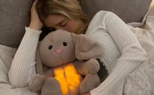 Cuddle Therapy Friend - Bailey Bunny - sound/light sensory sleep helper plush toy