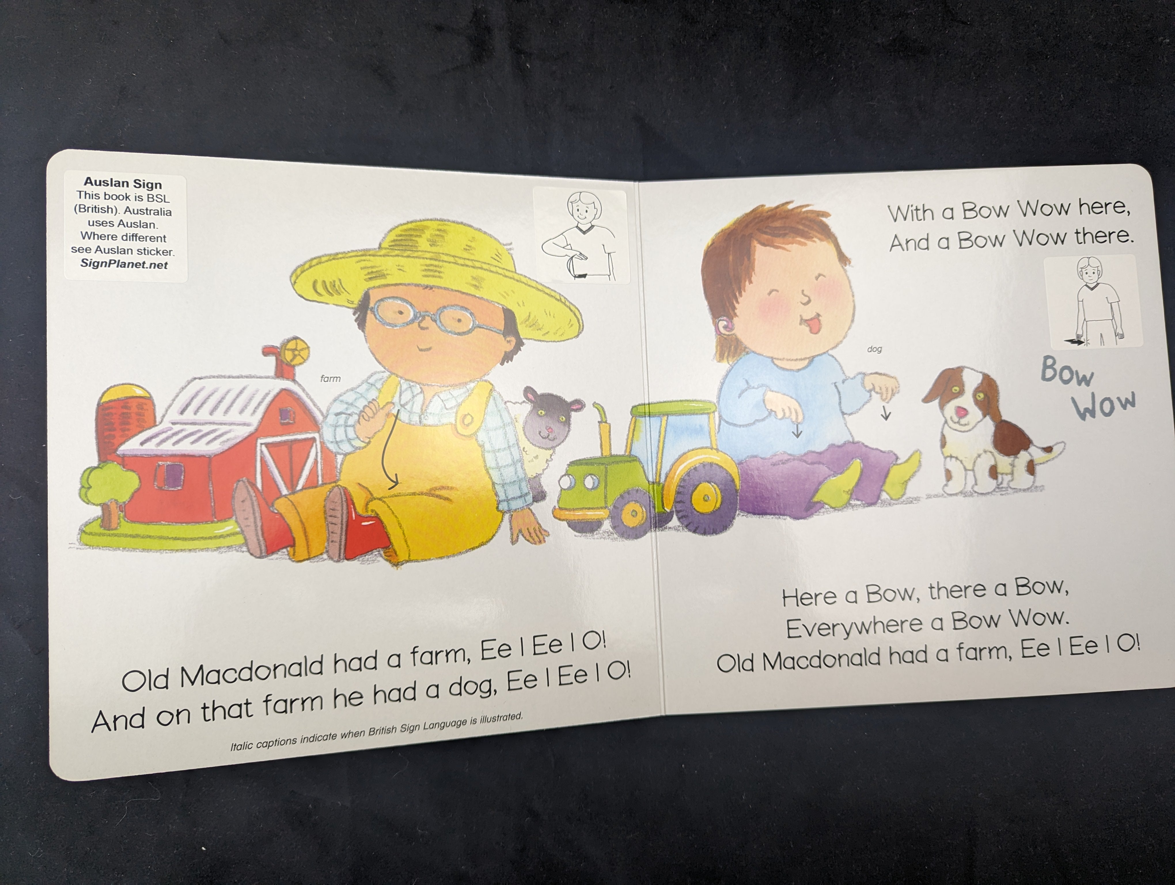 Old Macdonald Auslan Board Book