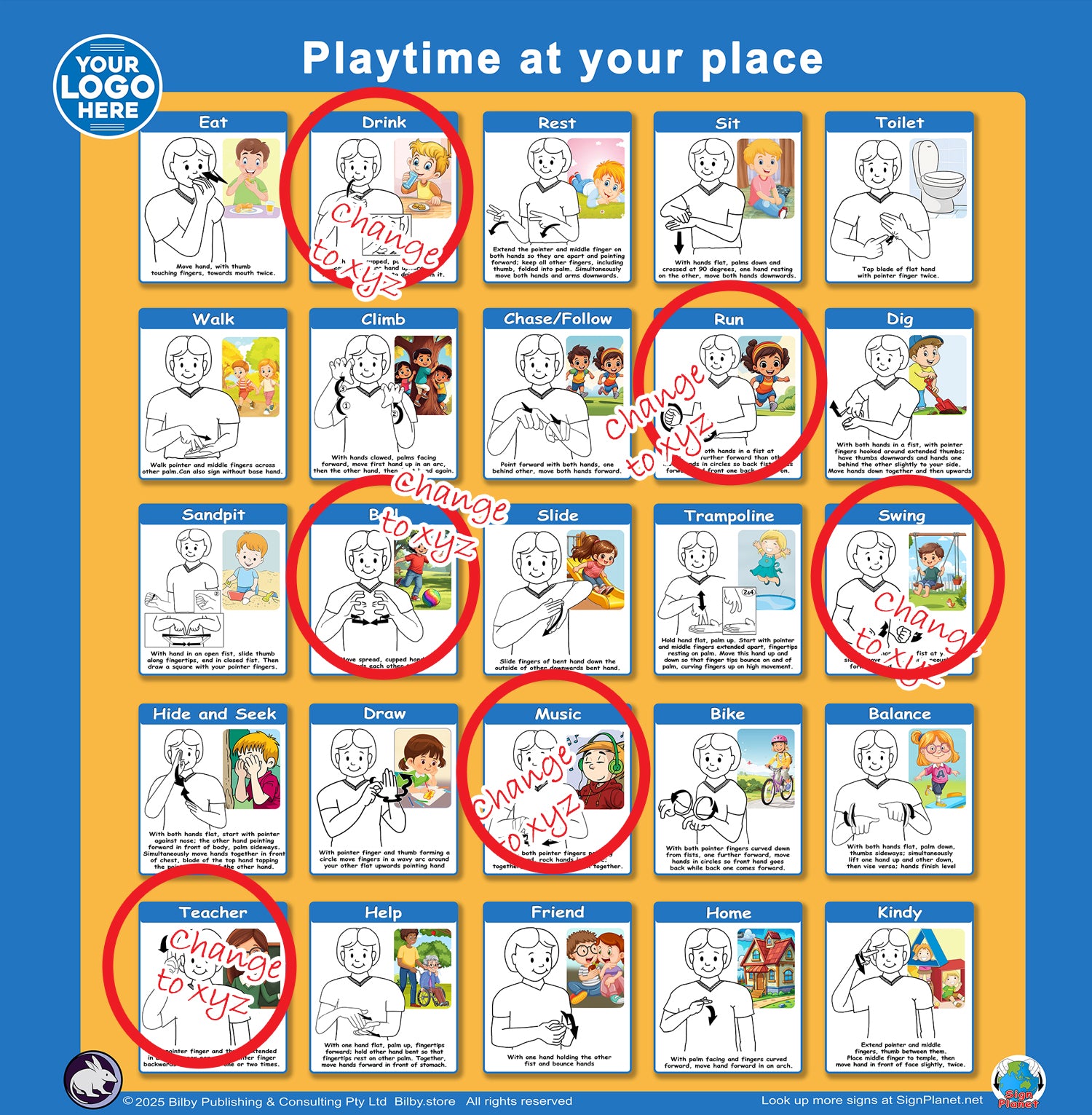 Inclusive Sign Language based Playground Signs