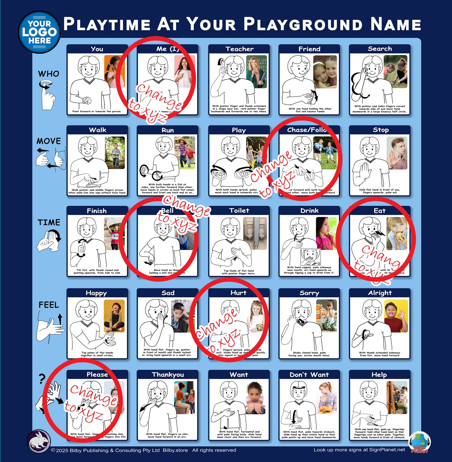 Inclusive Sign Language based Playground Signs