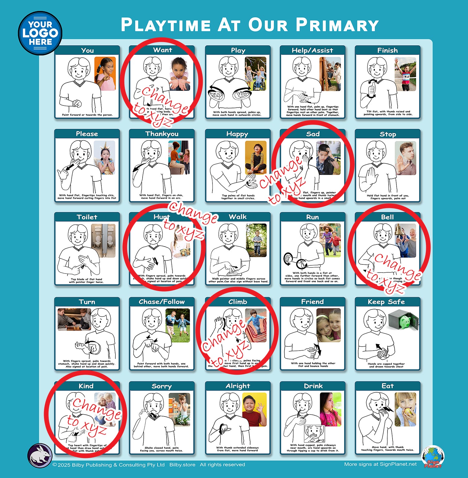 Inclusive Sign Language based Playground Signs