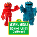 Sesame Street Cookie monster Signing Puppets - LAST ONE!!
