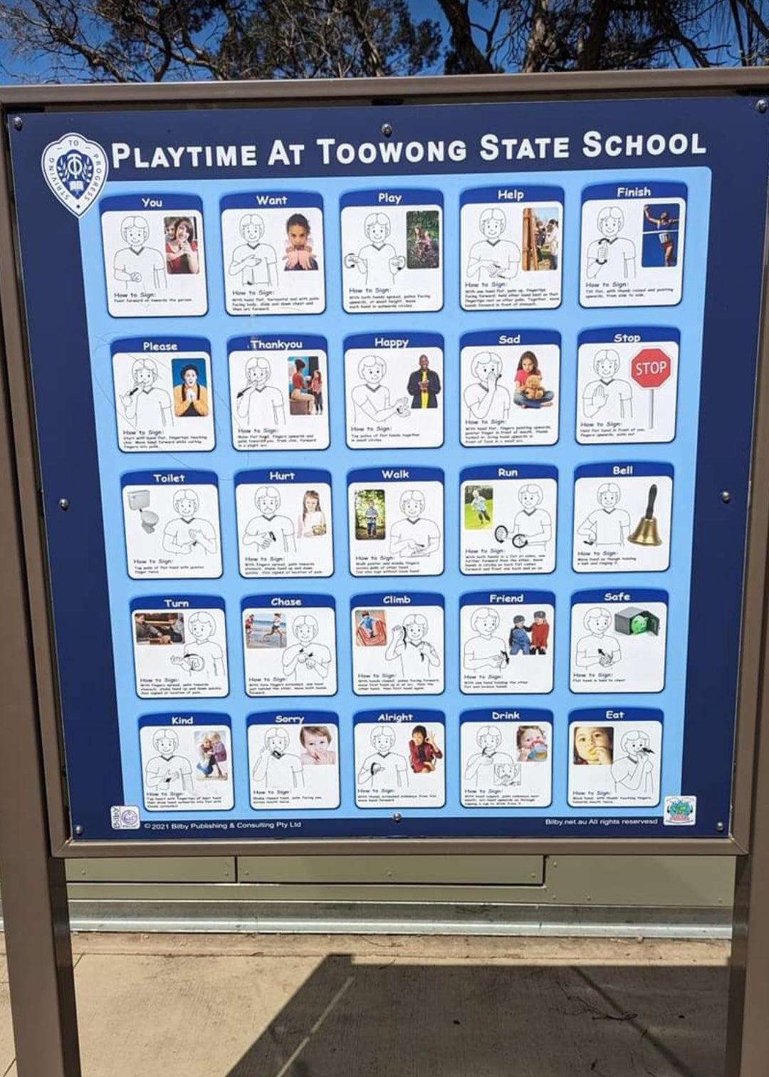 Inclusive Sign Language based Playground Signs