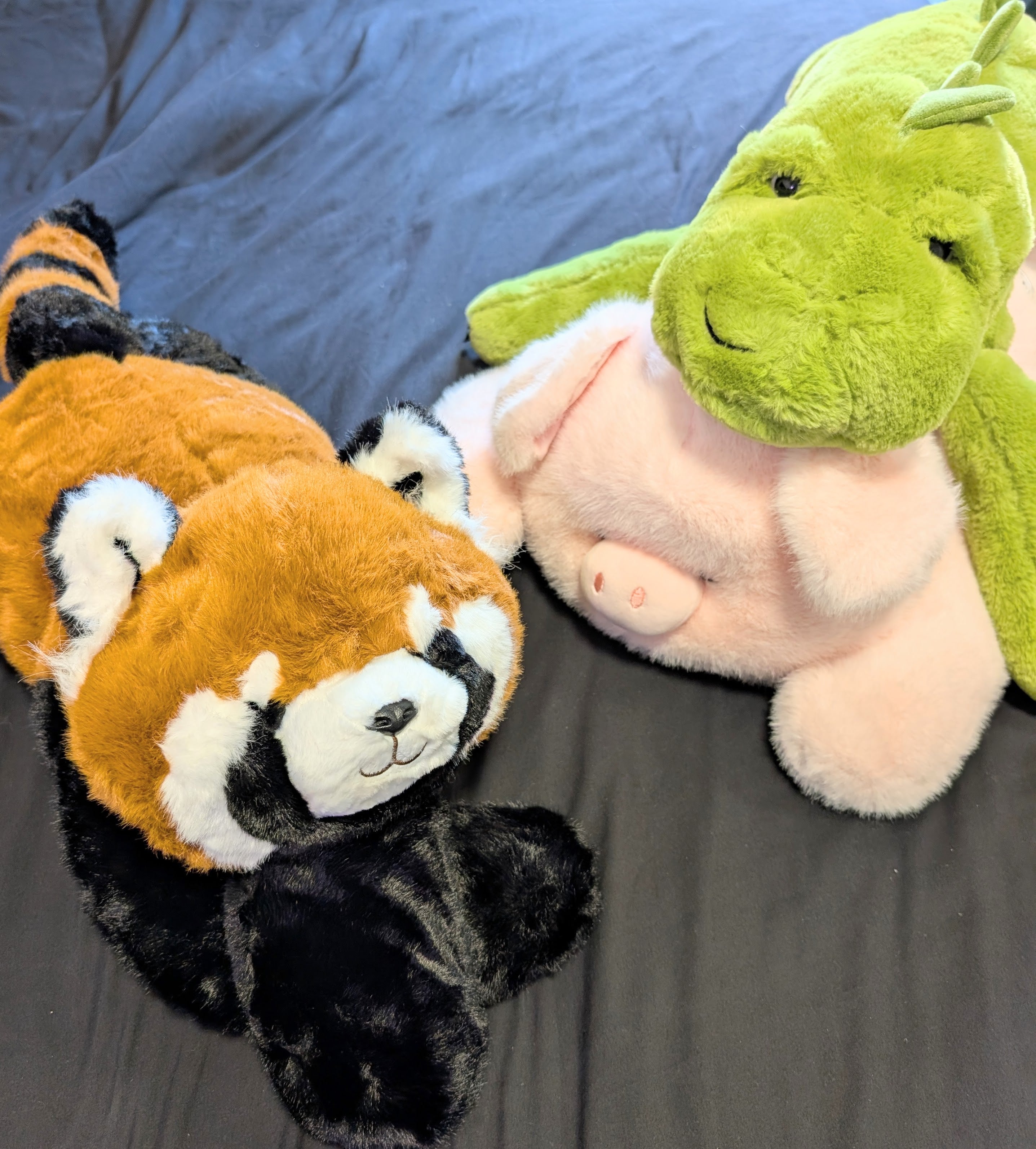 Remy the Racoon (1kg, 65cm) long armed, large weighted sensory plush toy - Cuddle Therapy Friend