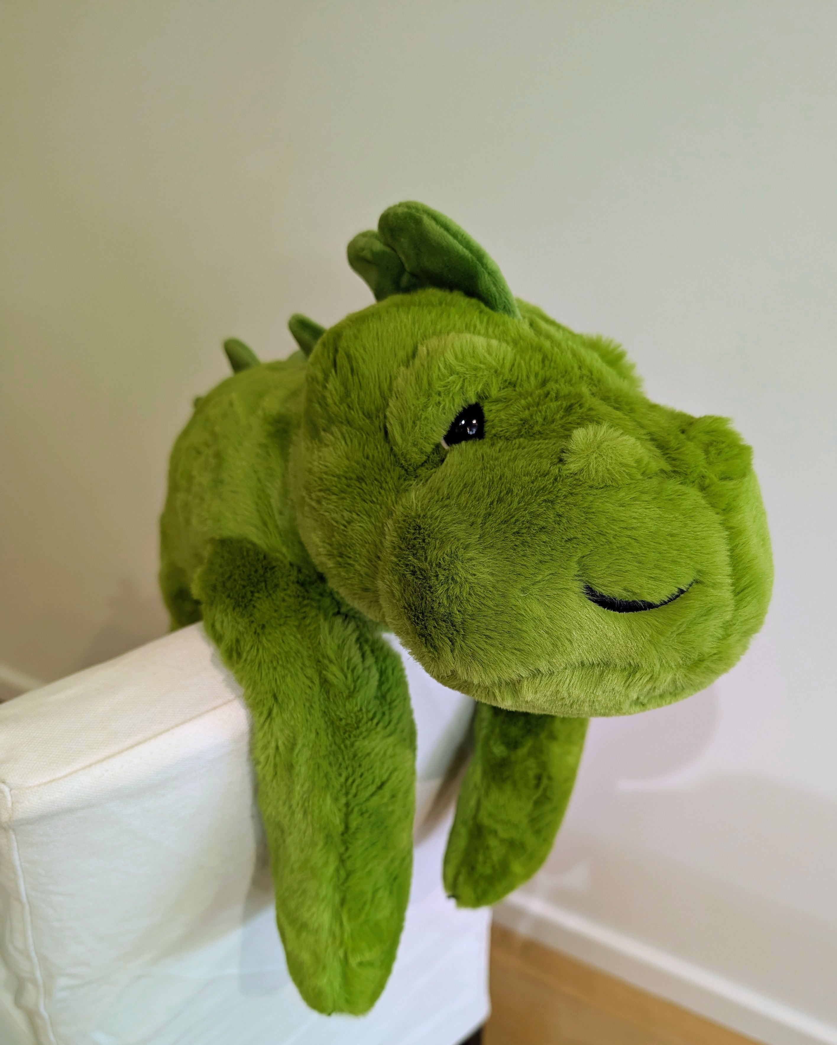 Darby the Dragon - long armed, large weighted sensory plush toy - Cuddle Therapy Friend