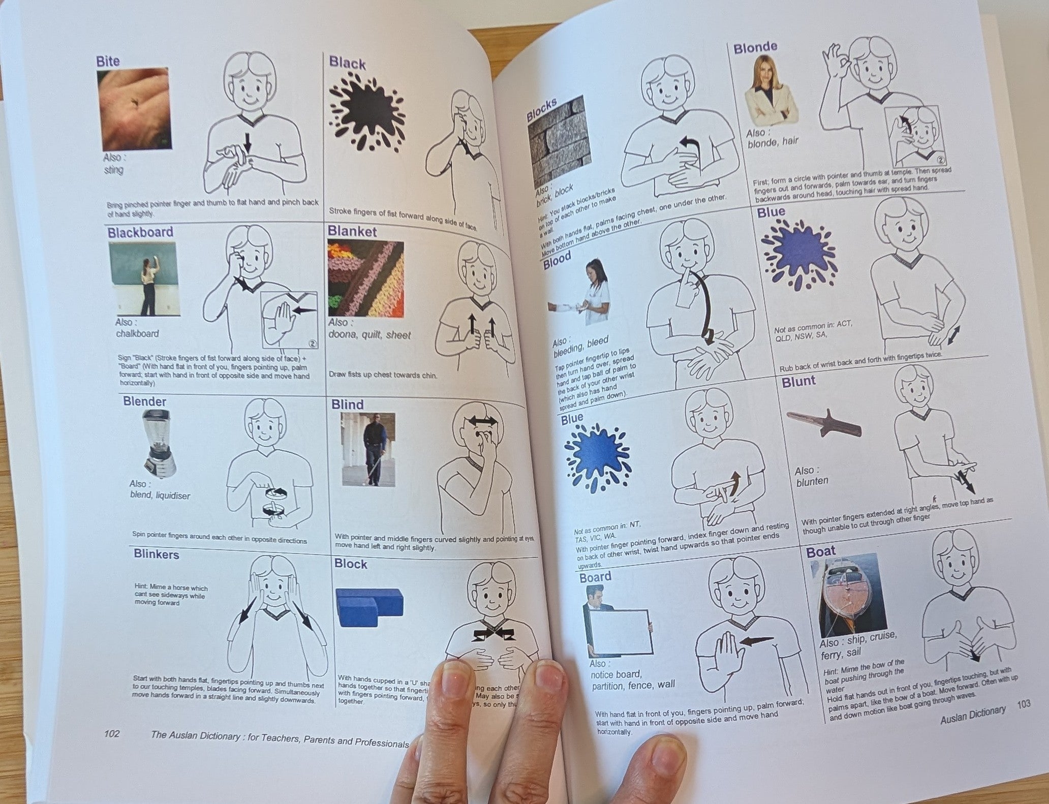 The Auslan Dictionary for Teachers, Parents and Professionals