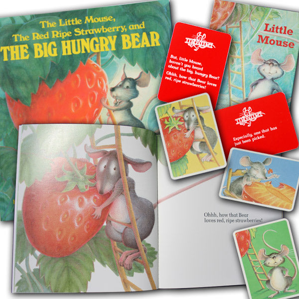 The Little Mouse, the Red Ripe Strawberry and the Big Hungry Bear - Soft Cover Book and Game set