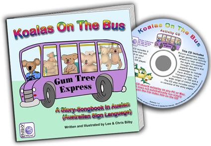 Koalas On The Bus - A Story-Song Book in Auslan ON SALE