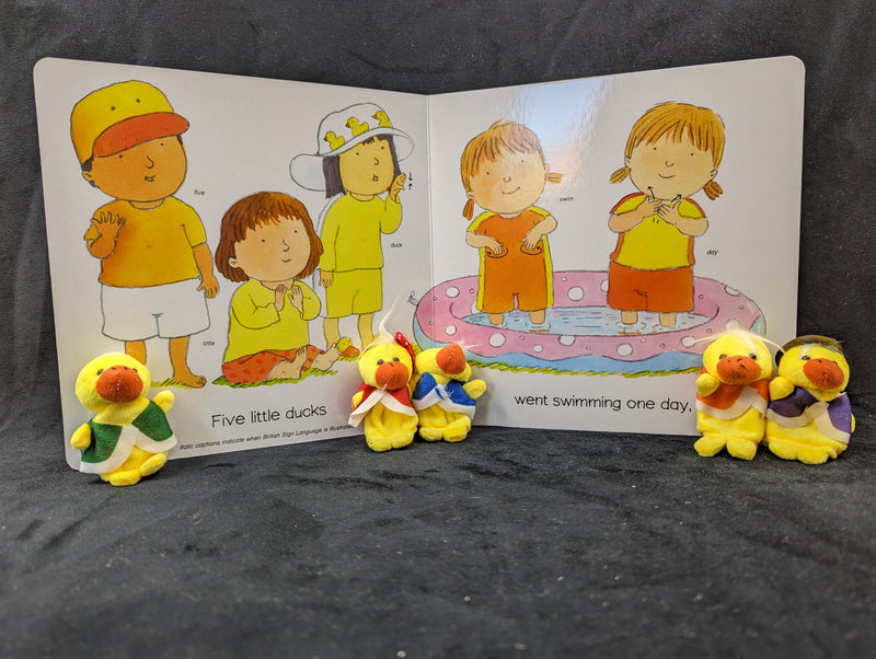 5 Little Ducks - Board Book - AUSLAN EDITION