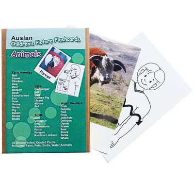 Auslan Childrens Flash Cards 1 - 8 box set