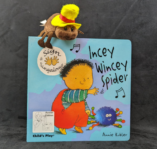 Incey Wincey Spider - Baby Sign Board Book - AUSLAN EDITION