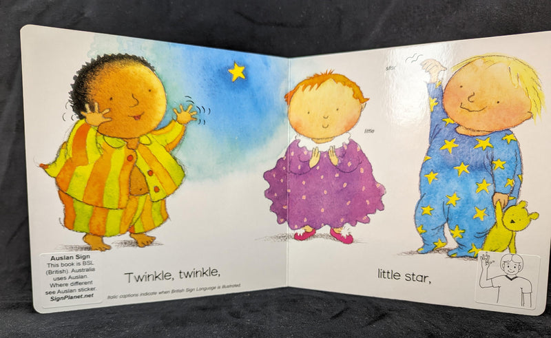 Twinkle, Twinkle Little Star - Baby Sign Board Book - AUSLAN EDITION