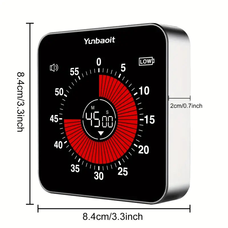 Visual Timer - Digital with USB charging (85mm)