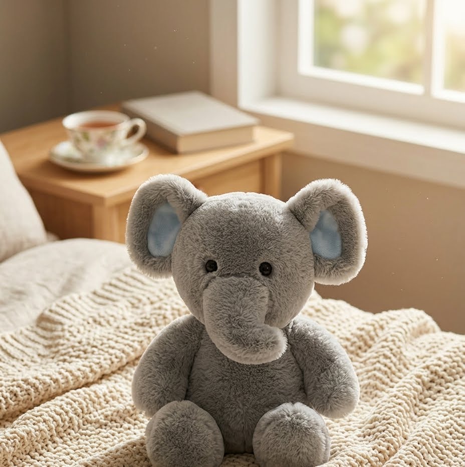 Emory Elephant - weighted sensory plush toy - Cuddle Therapy Friend