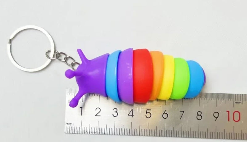 Mini Articulated Rainbow Slug Fidget