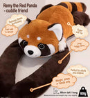 Remy the Red Panda - long armed, large weighted sensory plush toy - Cuddle Therapy Friend