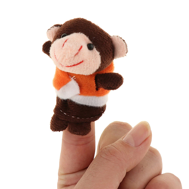 5 Little Monkey Finger Puppets in waist coats