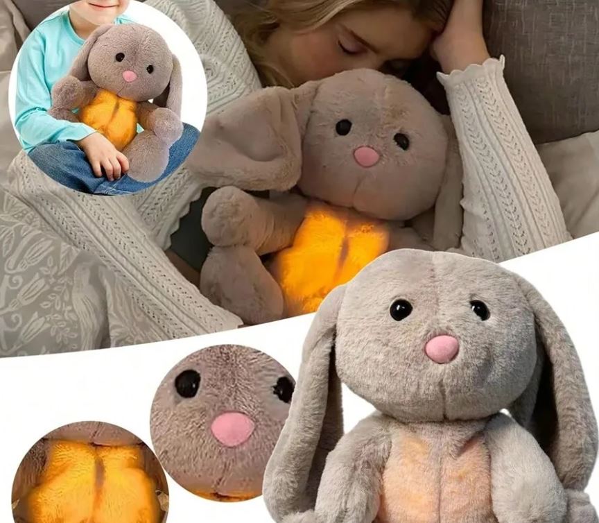 Cuddle Therapy Friend - Bailey Bunny - sound/light sensory sleep helper plush toy