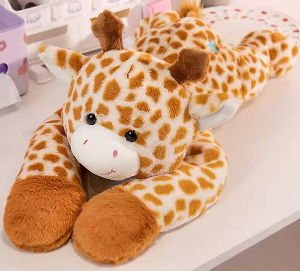 Gwyn the Giraffe- long armed, large weighted sensory plush toy - Cuddle Therapy Friend
