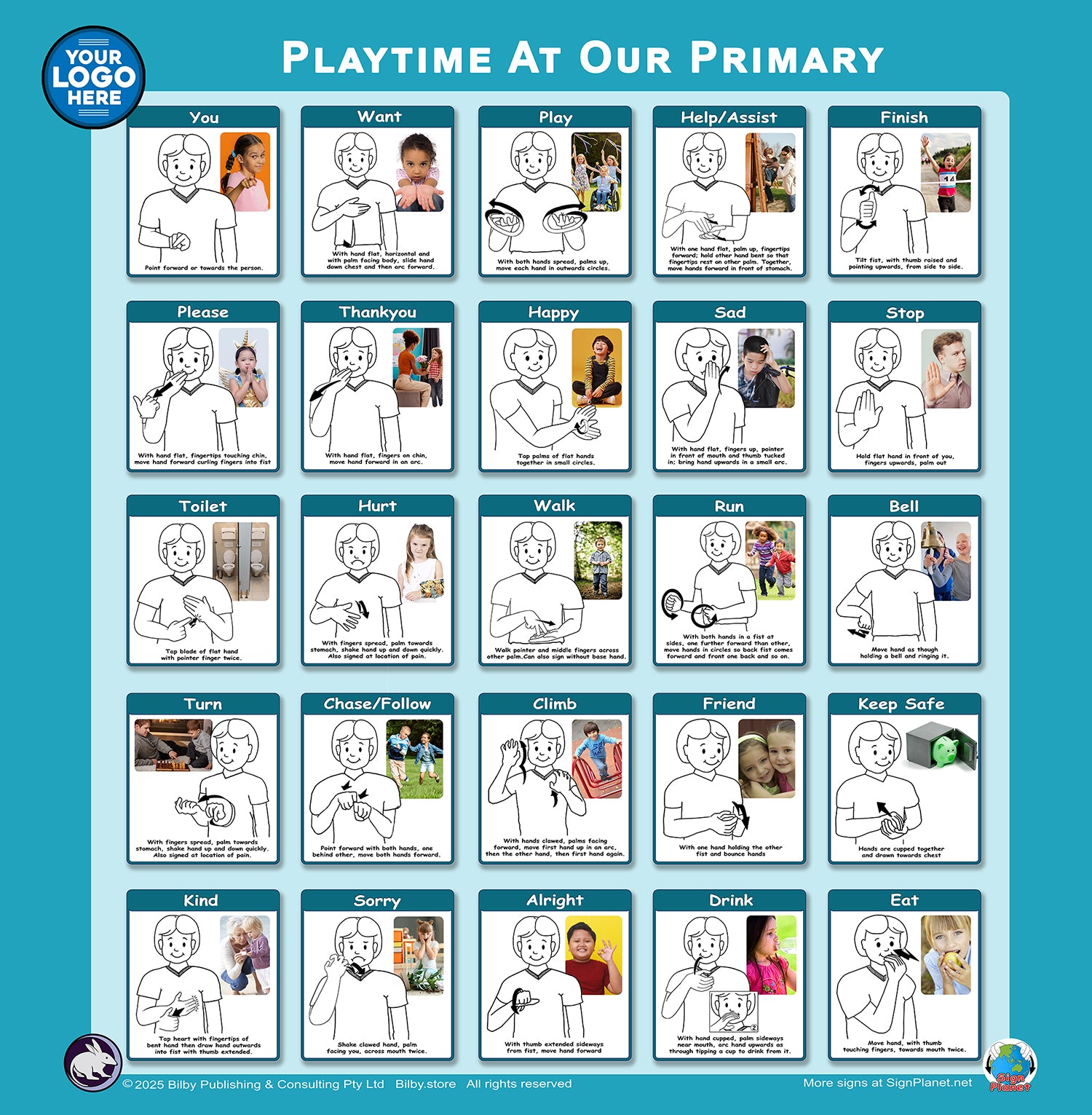 Inclusive Sign Language based Playground Signs