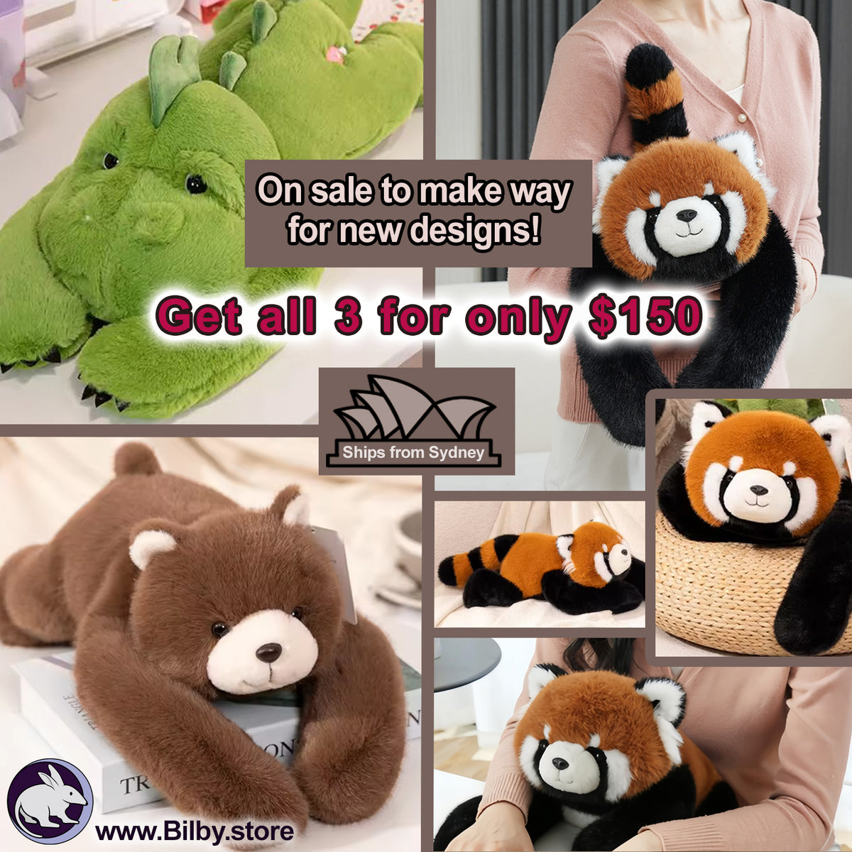 Get the set of Original Design Weighted Animals until sold out
