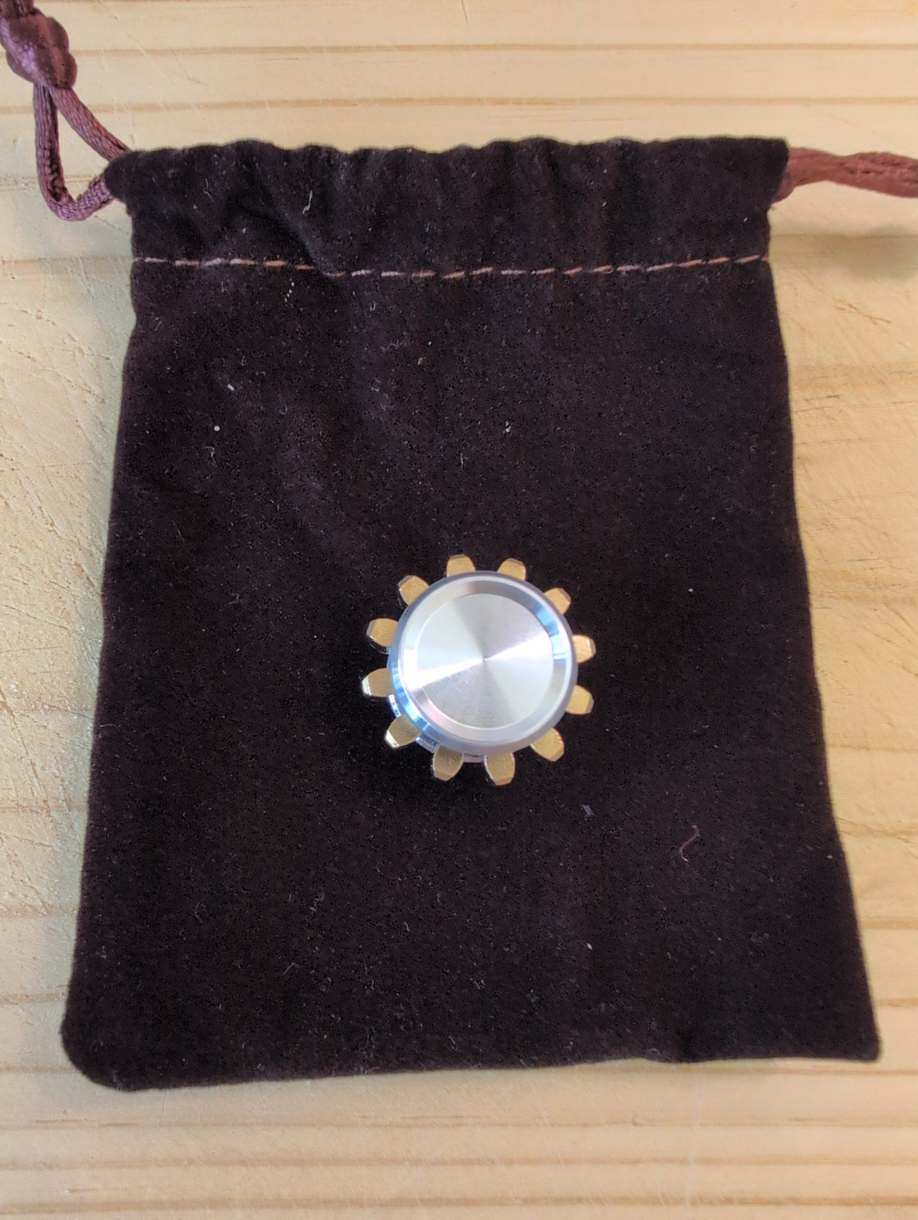 Mini Gear Metal Fidget, nearly silent