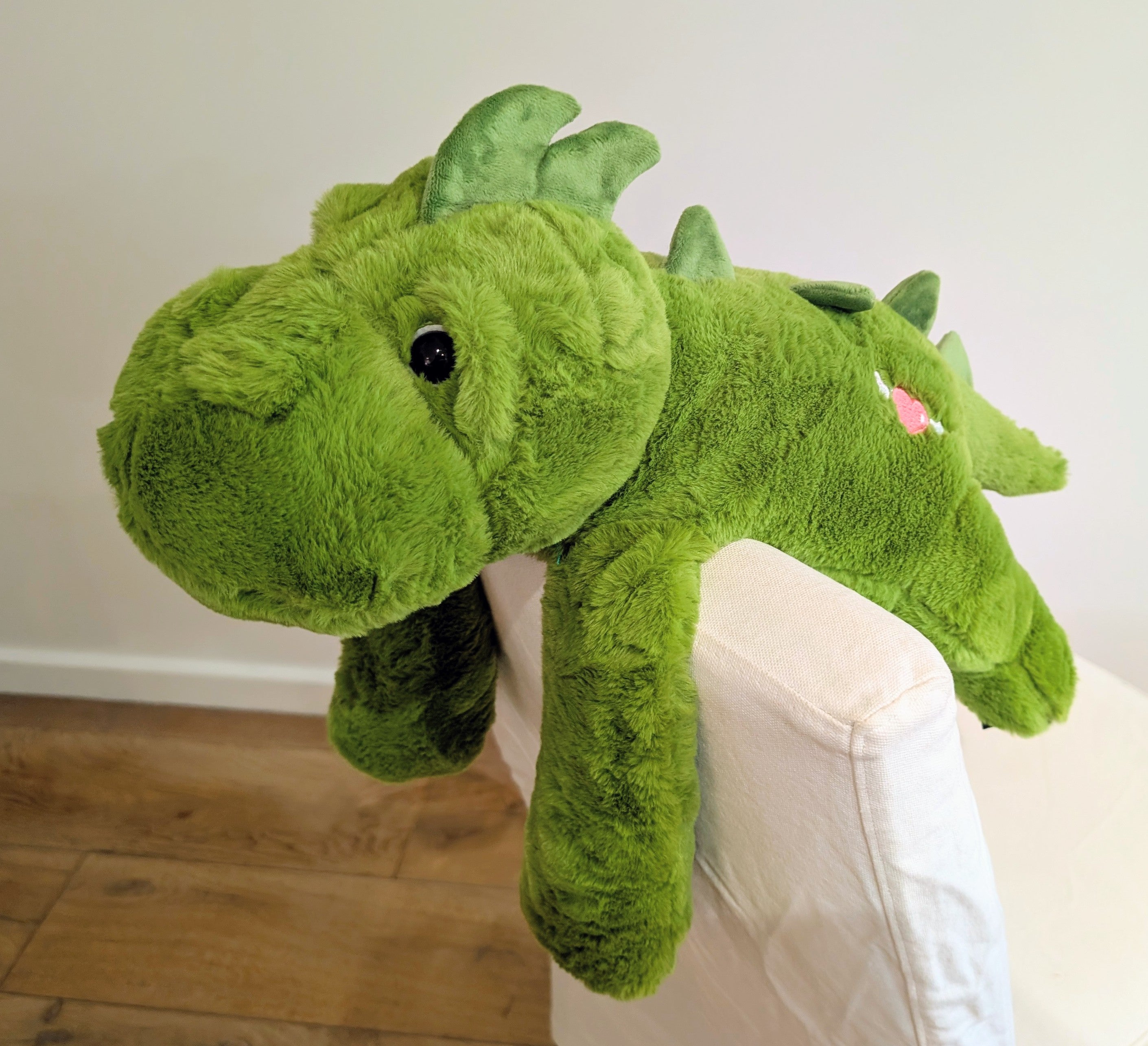 Darby the Dragon - long armed, large weighted sensory plush toy - Cuddle Therapy Friend