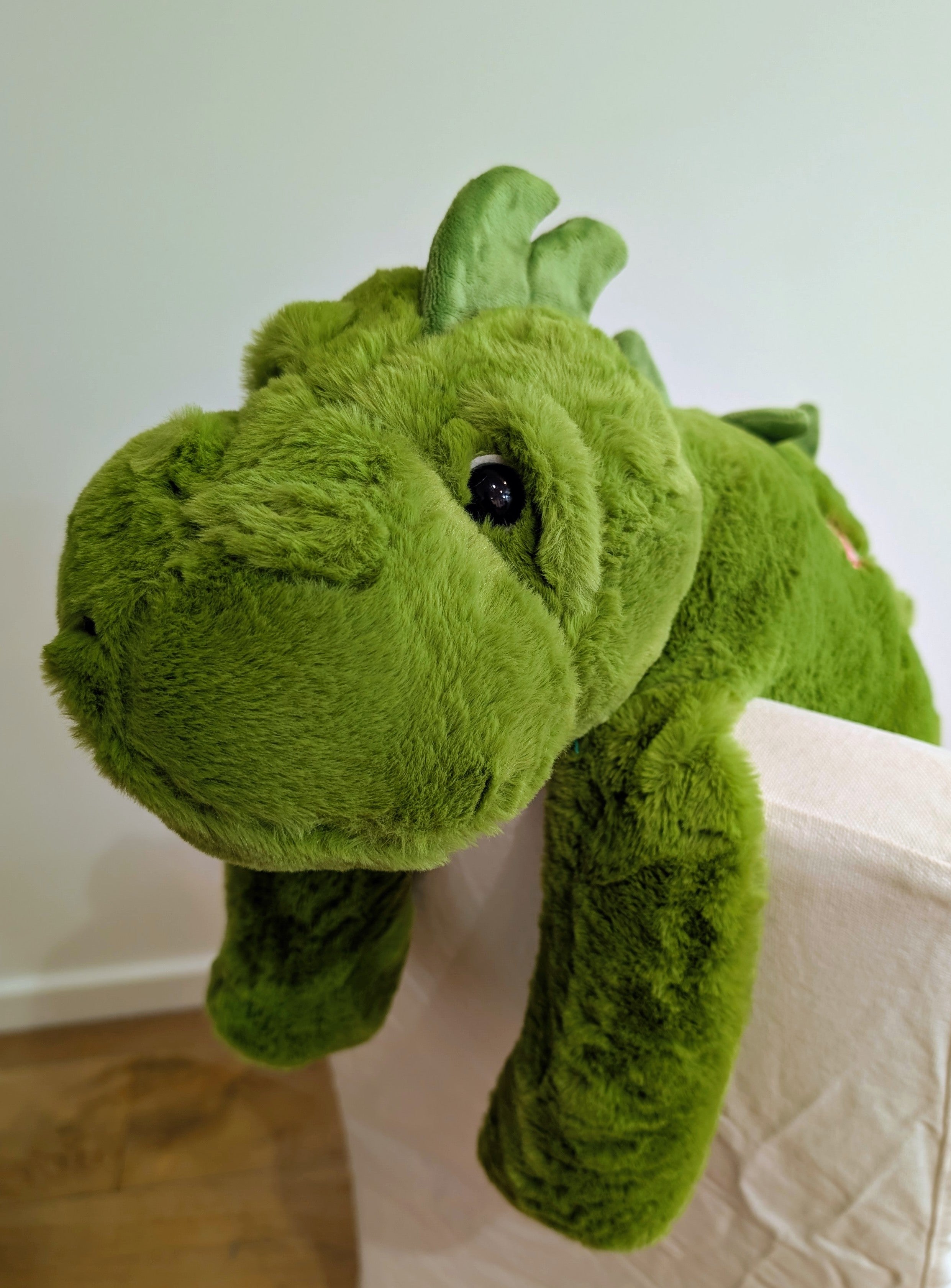 Darby the Dragon - long armed, large weighted sensory plush toy - Cuddle Therapy Friend