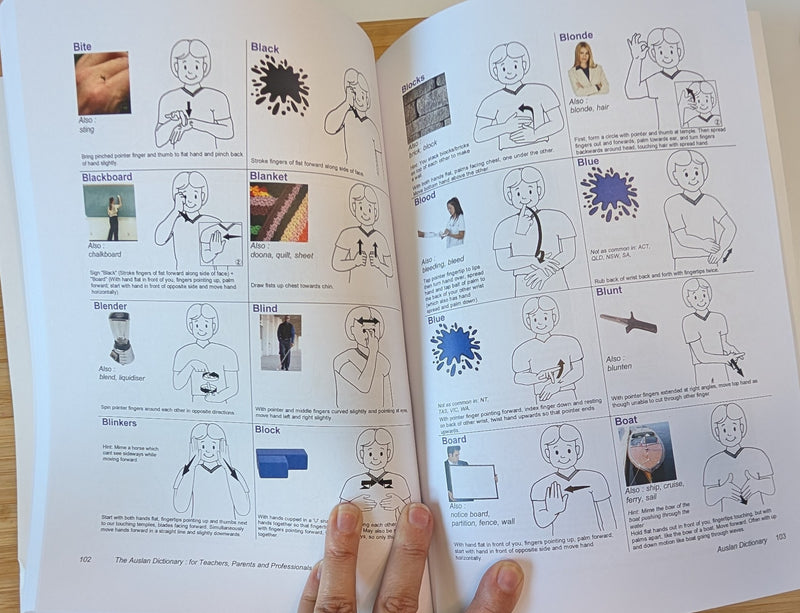 The Auslan Dictionary for Teachers, Parents and Professionals