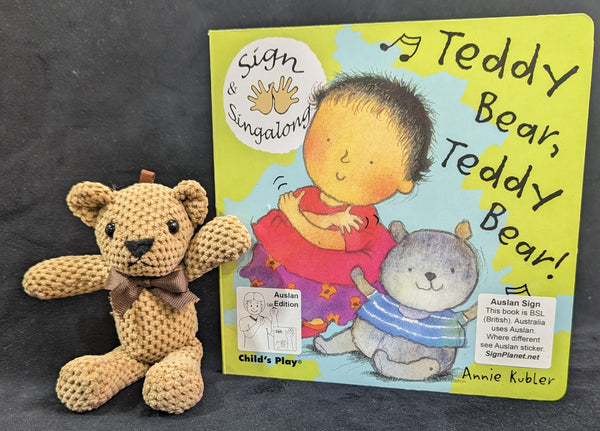 Teddy Bear, Teddy Bear - Baby Sign Board Book - AUSLAN EDITION - optional teddy