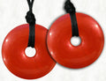 Red Strawberry chew necklace made from medical grade silicon for Autism and Asperger's kids