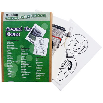 Auslan Childrens Flash Cards 1 - Around the House