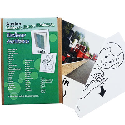 Auslan Childrens Flash Cards 1 - Indoor Activities and Games