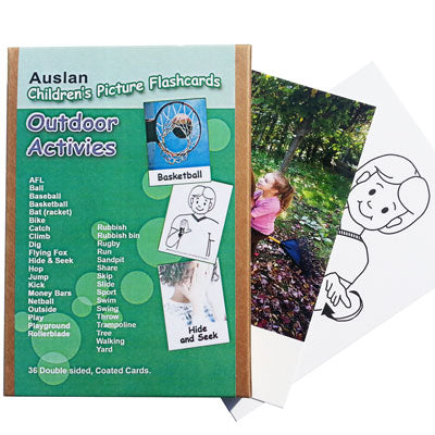Auslan Childrens Flash Cards 1 - Outdoor Activities and Games
