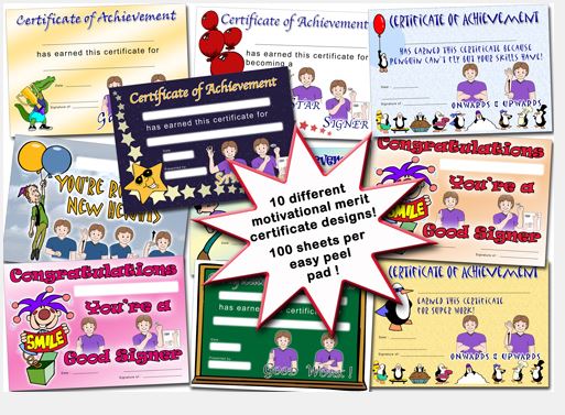 Auslan Certificate Pad