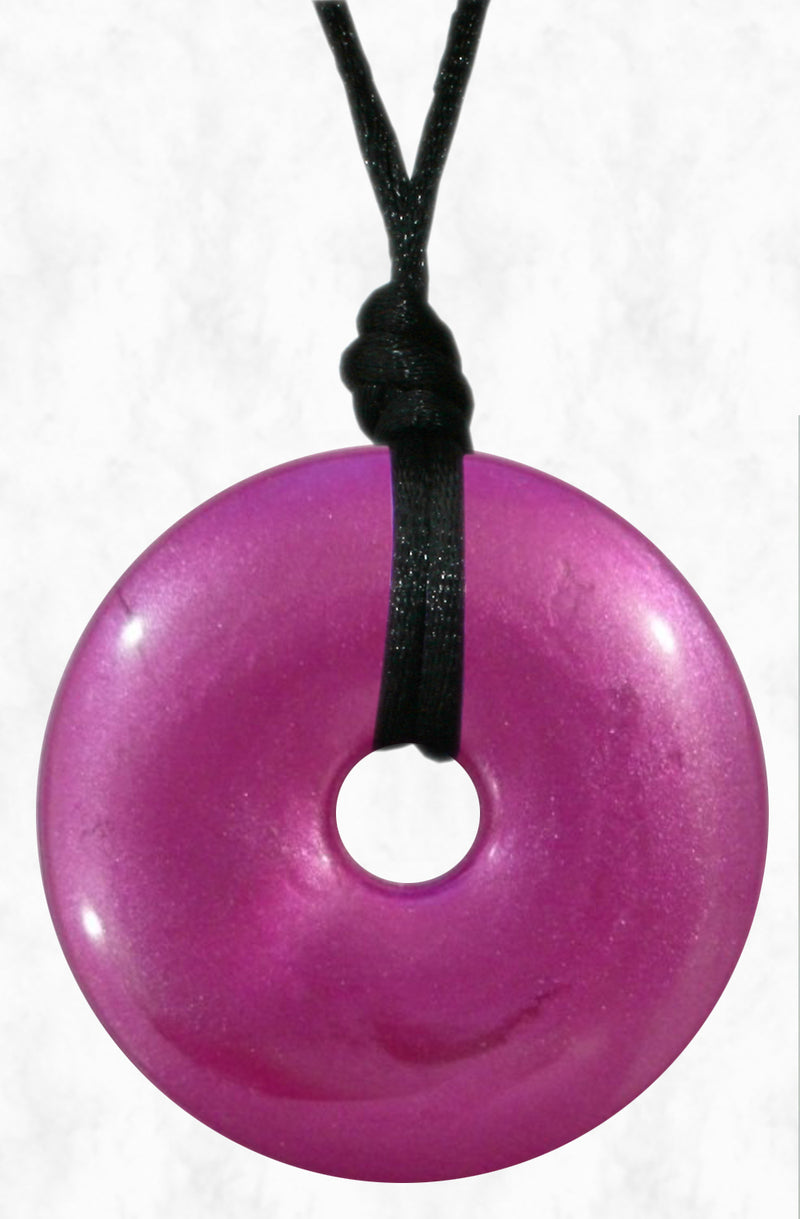 Pink Bubblegum chew necklace made from medical grade silicon for Autism and Asperger's kids