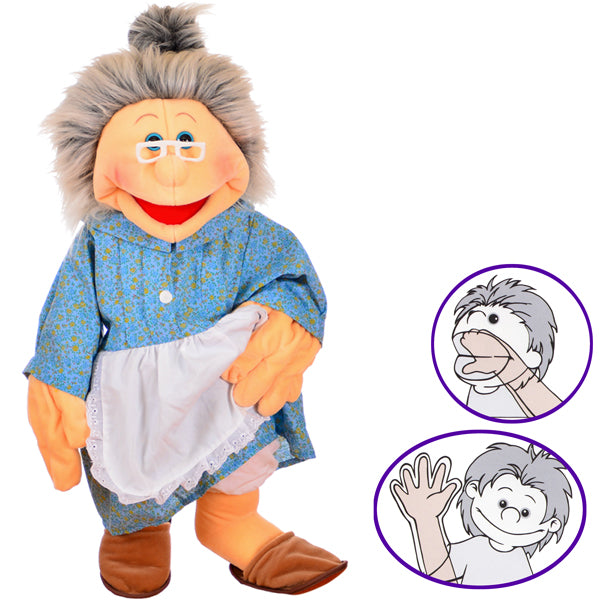Grandma - 65cm Signing Puppet UNTIL SOLD OUT Last one